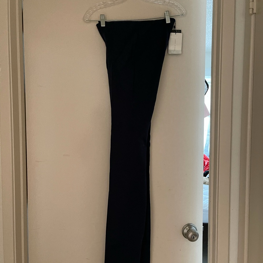 Basic Zara slim stretch pants.  Navy